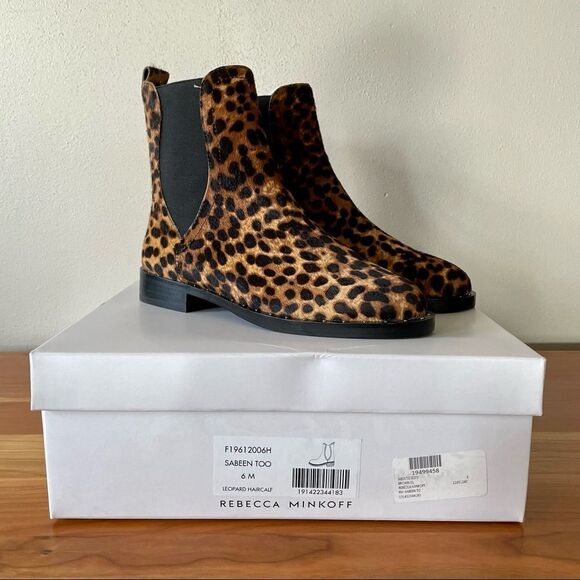 NWT Rebecca Minkoff Sabeen Too Genuine Calf Hair Chelsea Boots - Size: 6 - Picture 9 of 9